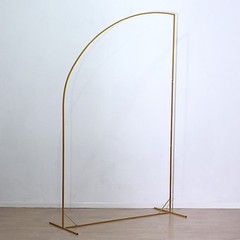 8 ft GOLD Half Moon Metal Floral Display Frame Arch Backdrop STAND Party Events
