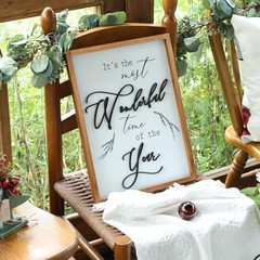 Framed It’s The Most Wonderful Time of The Year Wall Decor 16″L x 12″W Brown