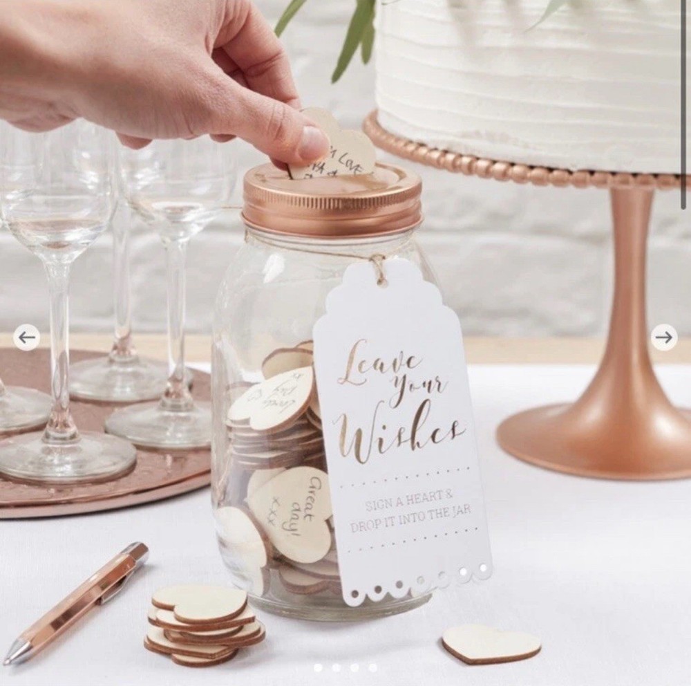 Wedding Wishing Jar Guest Book Alternative – Ginger Ray. (NOS) 2018