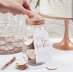 Wedding Wishing Jar Guest Book Alternative – Ginger Ray. (NOS) 2018
