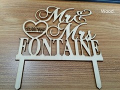 Personalized Country Wedding Cake Topper Rustic Cowboy Western Kissing Couple