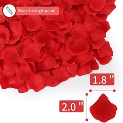 2200 Eco-Friendly Artificial Rose Petals for Weddings, Parties & Romantic Gifts