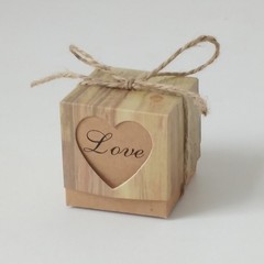 50X Wedding Favor Boxes Kraft Paper Candy Box Wedding Decoration