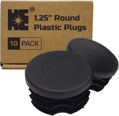 Cosmostar 1.25″ OD round Plastic Plugs – Fits 1.10″–1.17″ Inner Diameter Tubes –