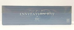 Wedding Anniversary Invitation Kit Thank You Cards Print Your Own Silver Rings
