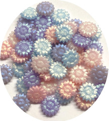 Iridescent Sealing Wax Bead Mix (pinks, blues, lavenders) approx 325 beads, 3 oz