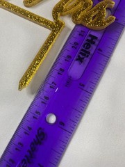 Gold Glitter ‘Mr And Mrs’ Cake Topper
