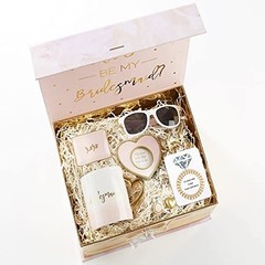 Bachelorette Hair Ties, Bridesmaid Proposal Gifts, Spiral Hair Ties Champagne
