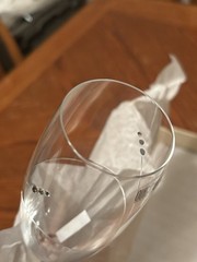 Oleg Cassini Tiara Crystal Champagne Toasting Flutes Set of 2 New In Box Czech