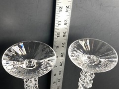 Set of 2 10 Inch 2000 Crystal Champagne Flute Glasses