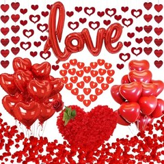 1181PCS Romantisches Valentine’s Day Decorations Kit with 1000 Pcs Silk Rose