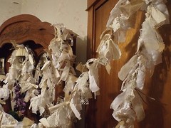 Burlap Wedding Decoration Lace Rag Garland Banner Shabby Cottage Chic 10 feet