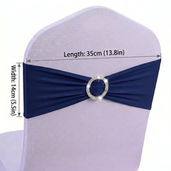 51pcs Spandex Stretch Chair Sashes With Bow Knots,Suitable For Wedding Parties