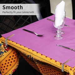 Stainless Steel Tablecloth Clips 12 Pack Secure Clamps Outdoor Picnics Weddings