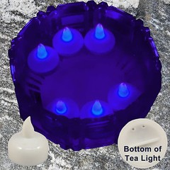 NEW 12 Purple Led Floating Candle Floral Tea Light for Wedding Centerpiece Decor