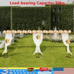 Modern Gold Steel Freestanding Rack Photography Backdrop Stand For Wedding Party