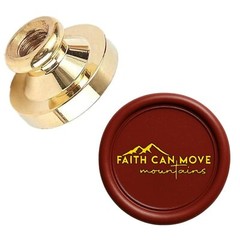 Christian Wax Seal Stamp Head 25mm Brass – Cross, Jesus Fish, God Bless