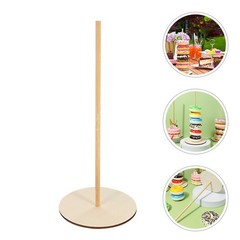 6 Sets Wooden Donut Rack Display Holder Beige Reusable for Table