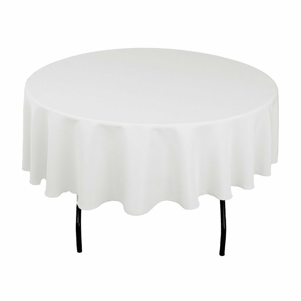 90″ Round Seamless Tablecloth For Wedding Restaurant Banquet Party Decorations