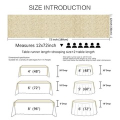 2 Pack Sequin Table Runner 12 x 72 Inches Glitter Table Runner for Birthday P…