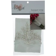 DIY Wedding Bouquet Wraps – WHITE / CREAM / BURLAP & LACE -Floral Wraps YOU PICK