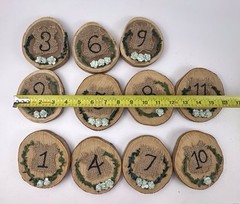 Wooden Table Numbers 1 To 11 Wedding Reception Quinces Party Table Decorations