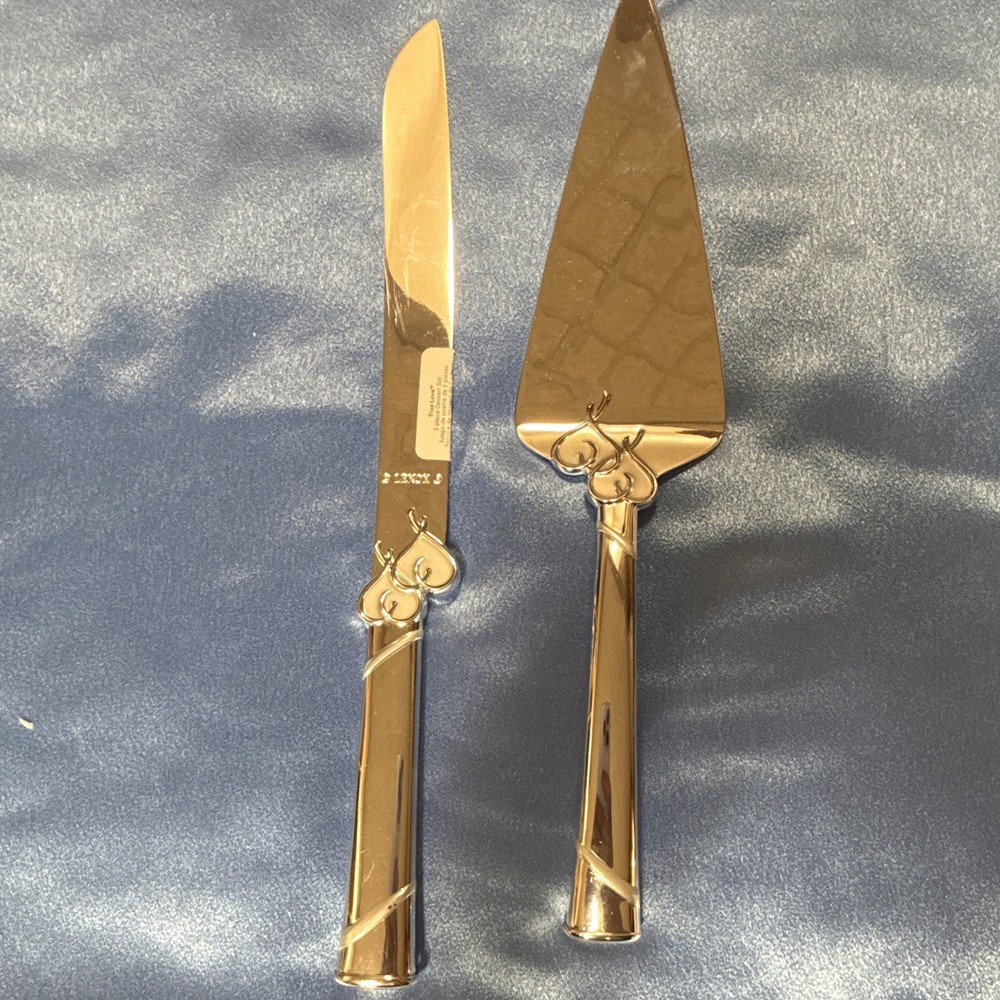 Lenox True Love 2-Piece Stainless Steel Cake Knife & Server Set 13in 812615