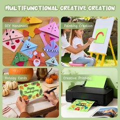 40 Sheets Green Cardstock 8.5 x 11, Green Card Stock Paper, Cardstock Printer…