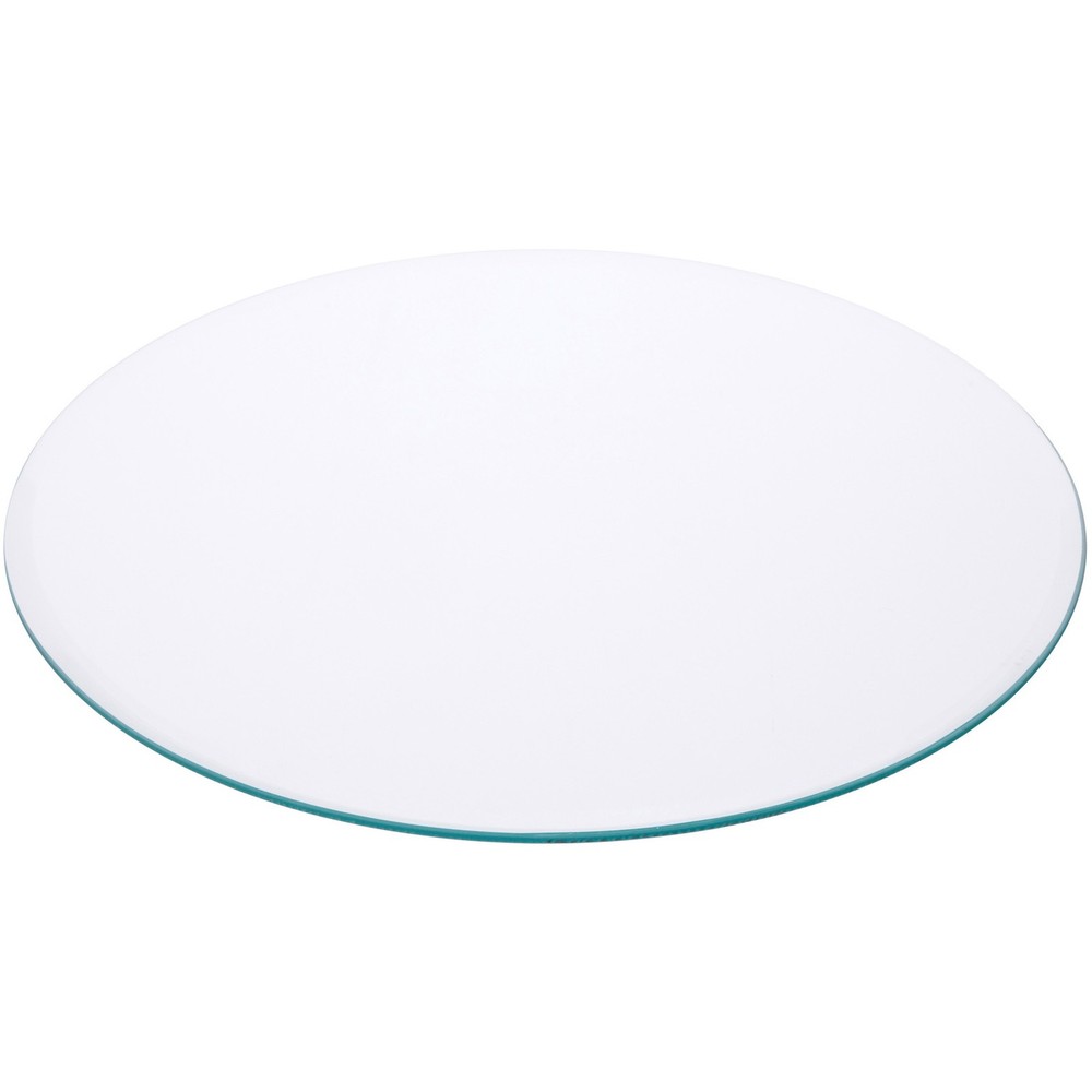 Plymor 14″ Round, 5mm Thick Beveled Clear Glass Circle
