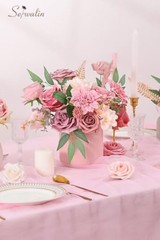 Artificial Flowers Dusty Pink Silk Fake Flowers for DIY A Abby Dusty Pink