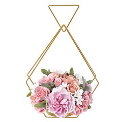 10pcs Diamond Shape Flower Vases Holder Wedding Centerpieces Stand Geometric