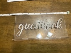 2 Pieces Acrylic Wedding Reception Sign Guest Book Sign Cards And Gifts Wedding