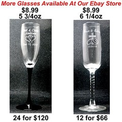 Case of 24 – Personalized Tumbler Glasses Custom Wedding Party Anniversary Gifts