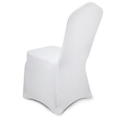 Uimoso 50/100PCS Chair Covers Spandex Folding Banquet White Covers Wedding Party