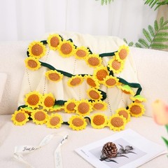 LOKOZ Sunflower Gifts for Women Get Well – Crochet 63×63 Inches,