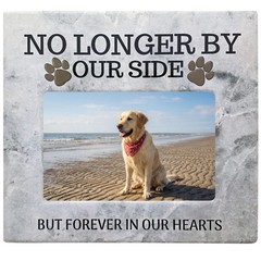 BANBERRY DESIGNS Dog Memorial Picture Frame – “No Longer By Our Side