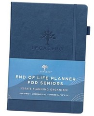 Navy Blue Estate Planning Organizer for Seniors – End of Life Planner