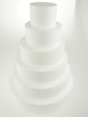 Foam Styrofoam EPS Pyramid Dummy Cake Towers Display Stand Square Circle Wedding