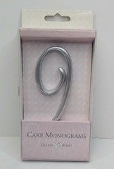 NIB Lillian Rose Cake Topper Monogram «9», 5.5 inches