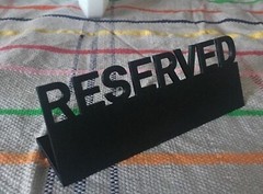 Table Reserved / Reserved Sign / Wedding / Planning / Decor /
