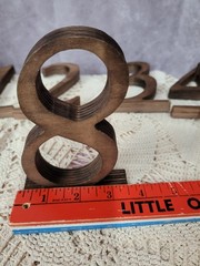 Rustic Wood Table Numbers 1-15 Freestanding Wedding Event Table Markers