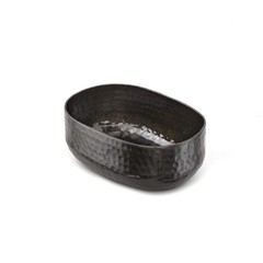 American Metalcraft Abhb46 Hammered Aluminum Entre Basket Oval Black 25-Ounces