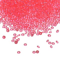 4000 Pcs Acrylic Wedding Table Diamonds 6 mm Crystals Gems Dark Pink