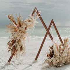 2x Wooden Wedding Arch Gorgeous Ceremony Arbor Backdrop Stand Event Decor Rustic