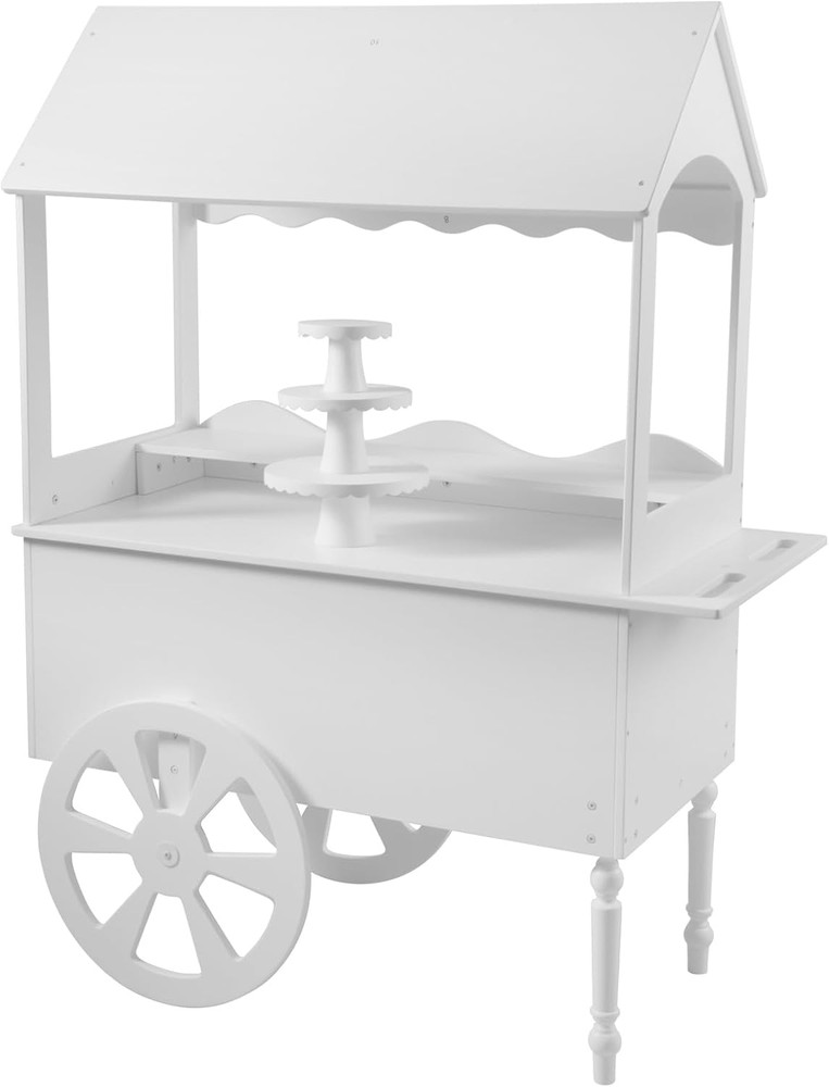 Candy Cart for Party – Cake Stand – Dessert Cart – Decorated with Wheels for Bir