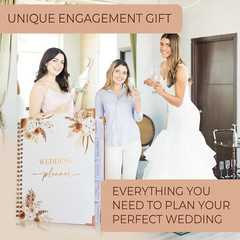 Beautiful Boho Wedding Planner Book and Organizer – Enhance Excitement and Makes