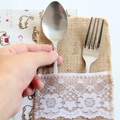 Vintage Table Runner Jute Burlap Hessian Ribbon Wedding Party Banquet Decor