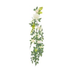 10pcs Wedding Chair Flower Decoration 29.53in Length For Ceremony Reception NEW