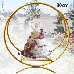 Round Metal Flower Stand Wedding Load 5kg Decoration Stand Spacious Display Area