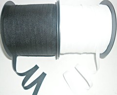 TOP QUALITY GROSGRAIN RIBBON 10MM, 10 METRES, BLACK OR WHITE, GIFT WRAP, CRAFTS